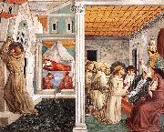 GOZZOLI, Benozzo Scenes from the Life of St Francis (Scene 5, north wall) g oil on canvas